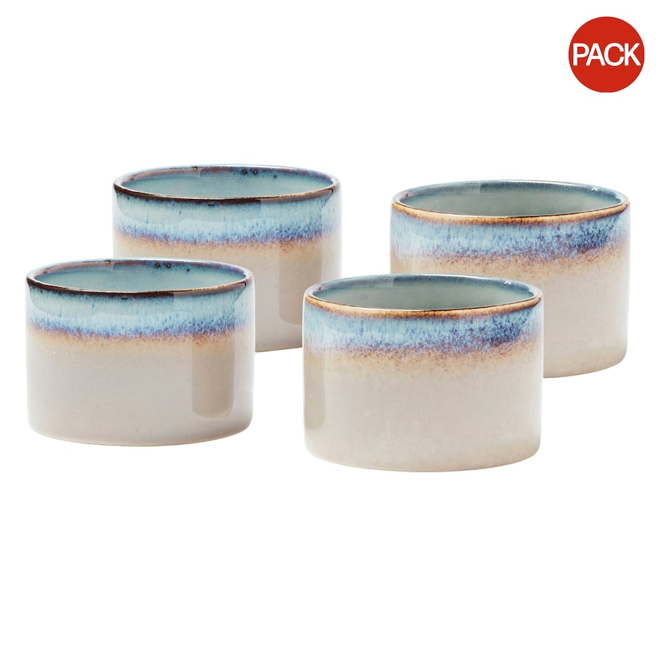 Vinga Nomimono Mini Bowl Set (Pack of 4) - Beige - One Size
