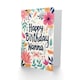 image 2 of Bright Floral Frame Butterfly Flowers Grandma Gran Nan Birthday Card