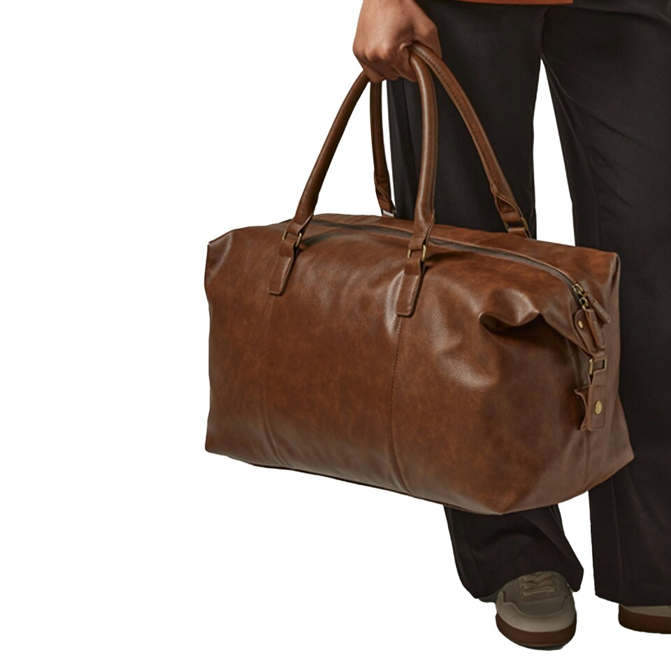 image 1 of Quadra Nuhide Weekender Duffle Bag - Tan - One Size