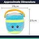 image 7 of Bucket Soft Toy Cute Plushie Huggable Cuddly Stuffed Toy 27cm Blue