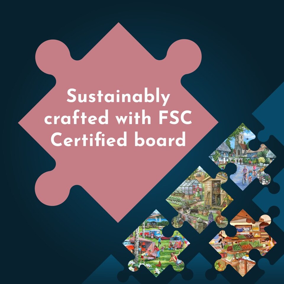 image 1 of Decorating The Tree BIG 500 Piece Jigsaw Puzzle