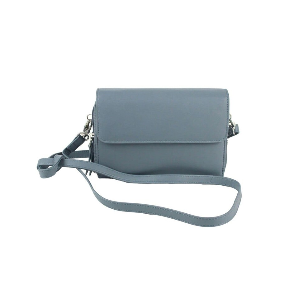 image 1 of Eastern Counties Leather Jaclyn Leather Handbag - Grey - One Size | Grey