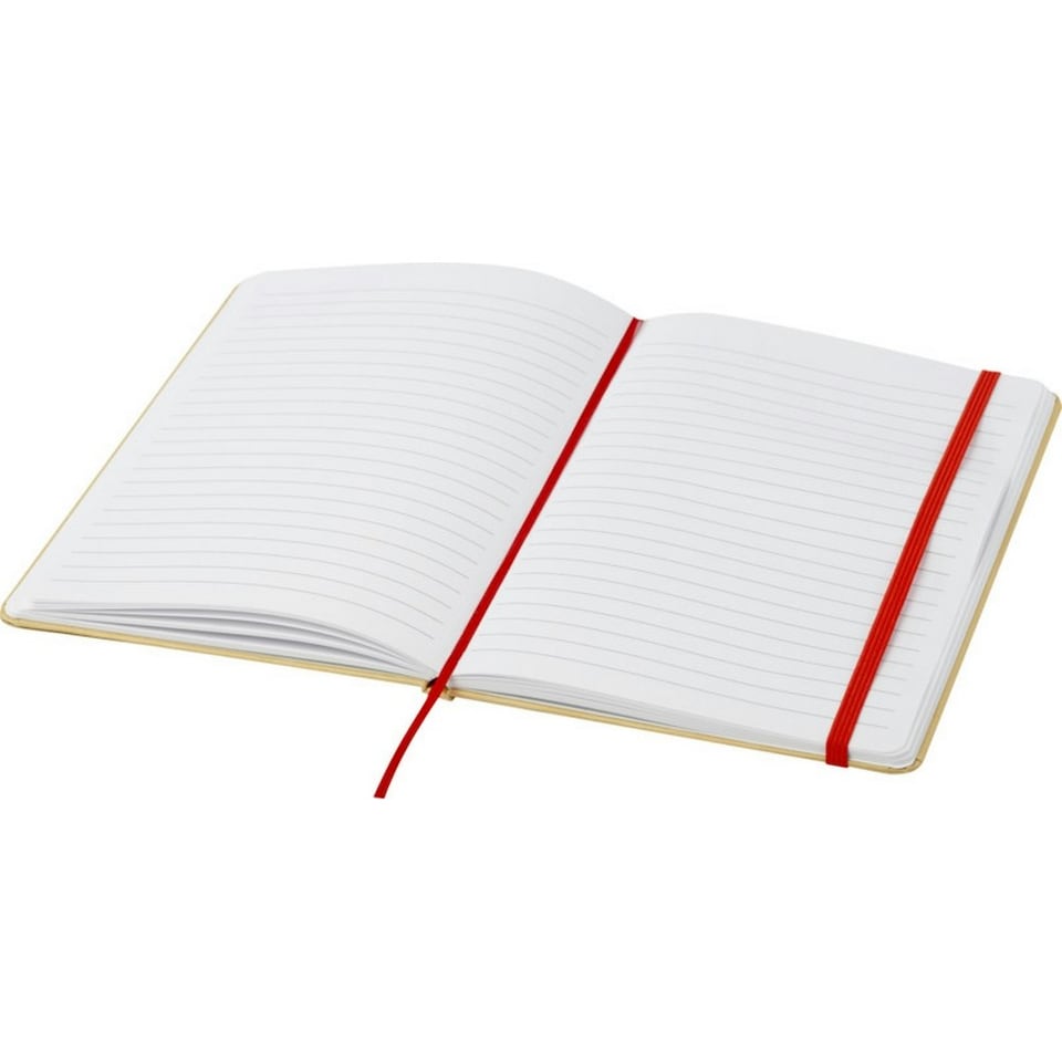 image 1 of Nelida Hard Cover Recycled A5 Notebook - Red - One Size