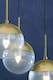 image 4 of Interiors by Premier Revive Gold Finish 3 Bulb Pendant Light