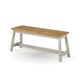 image 1 of Corona Live Edge Dining Bench - Double Seater Wooden Bench in Black or Grey Finish | Grey | Grey | One Size | 1