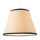 image 2 of Traditional Rattan Tweed Lamp Shade with Navy Blue Cotton Fabric Trims Blue
