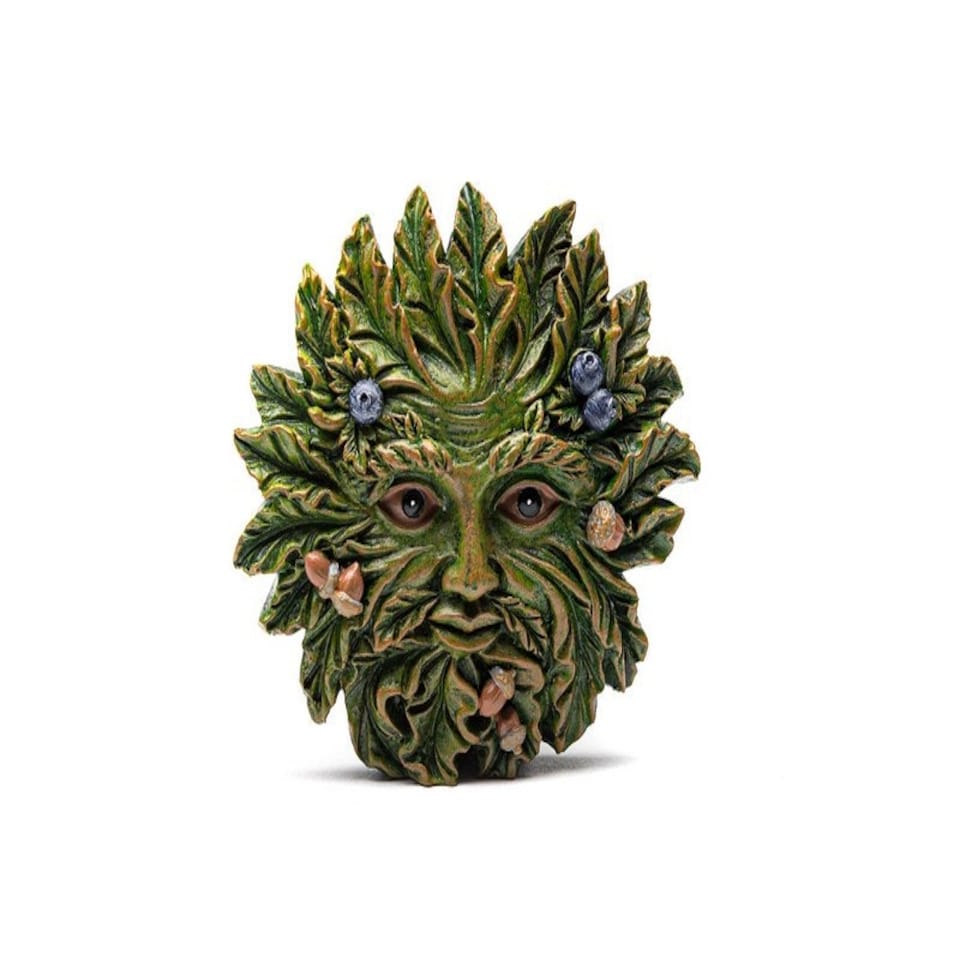 image 1 of Green Man Plant Pot Feet - Set of 3 - L5.5 x W8.5 x H8.5 cm Green