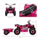 image 7 of HOMCOM Electric Quad Bike, 6V Kids Ride-On ATV with Back Trailer - Pink