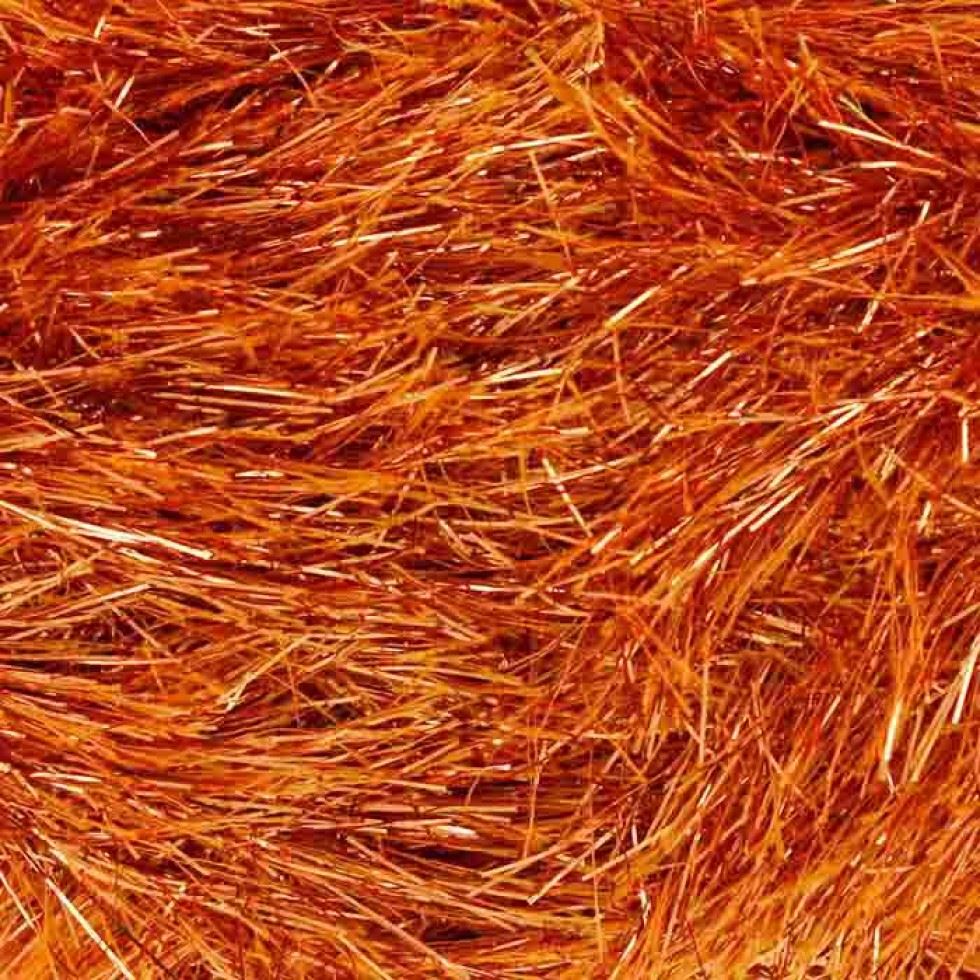 King Cole Orange Tinsel Chunky Yarn (Value Pack 12 x 50g Balls) For Crochet, Knitting - 70m per ball