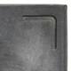 image 3 of Primrose Cube Square Flower Pot Grey Outdoor Wood-Effect Resin Planter 36cm