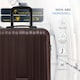 image 4 of Flight Knight Premium Hard Shell Lightweight Cabin Suitcase - 8 Wheels - TSA Lock & USB Port - 100 Airlines Approved Including Ryanair Priority - 55x40x20cm Purple | Burgundy | Cabin Bag