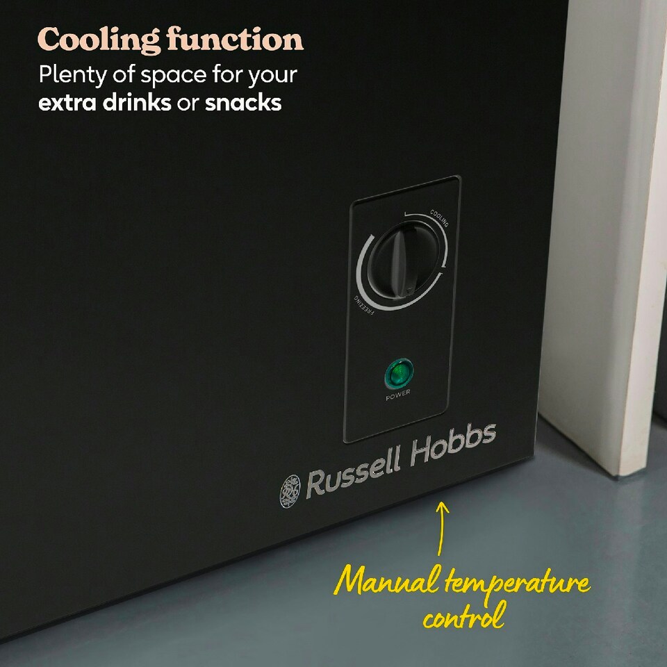 image 1 of Russell Hobbs RH99CF0E1B Chest Freezer 99L Freestanding Black 5 Year Guarantee Black