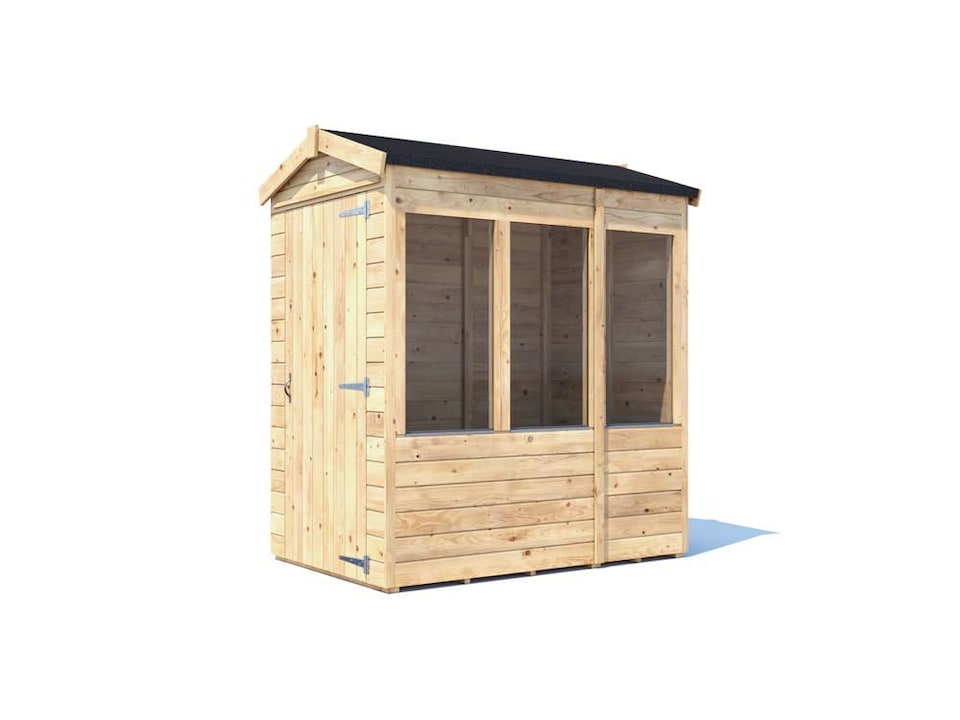image 1 of Dunster House Potting Shed Apex Roof W4' x D6' (W1.2m x D1.8m) Superfelt, Overlord Modular