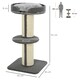 image 4 of PawHut 91cm Scratching Posts Cat Tree Activity Centre for Indoor Cats Grey