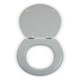 image 2 of Interiors by Premier Classic Matte Grey Oval Toilet Seat, Modern Soft Finish Loo Seat, Commode Cover With Anti-Wobble Fixings