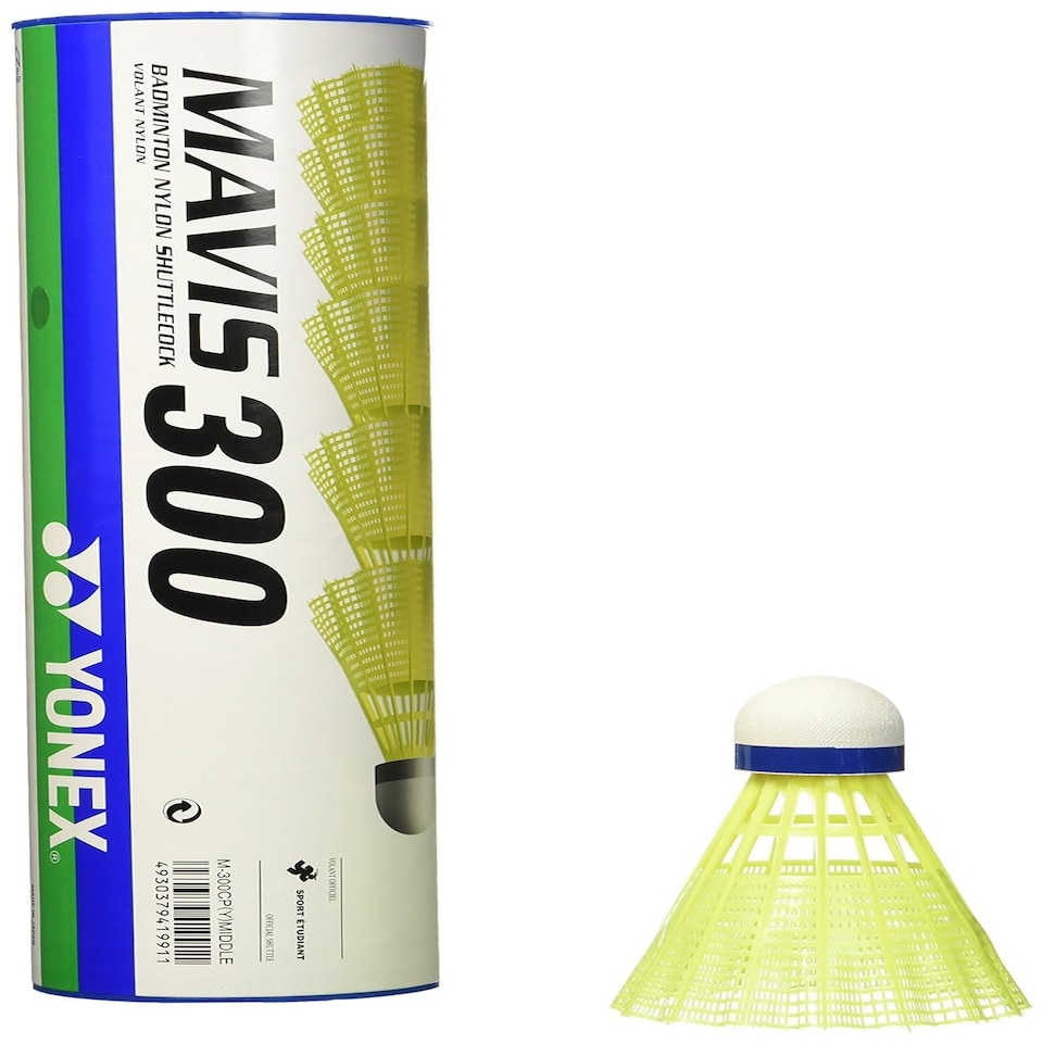 image 1 of YONEX Mavis 300 Yellow Shuttlecocks, Speed- Speed - 3/78 / Medium