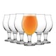 image 1 of LAV Angelina Tulip Beer Glasses - 570ml - Clear - Pack of 6 | Clear | Clear