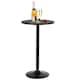 image 1 of COSTWAY Counter Bistro Pub Tables Round Bar Table with Fixed Tabletop and Stable Base