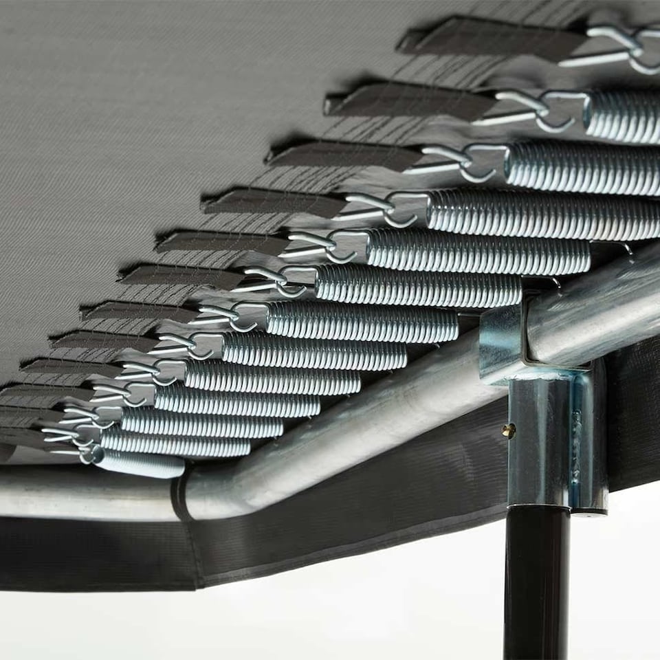 image 1 of 7ft x 5ft Salta Black Rectangular Comfort Edition Trampoline with Enclosure