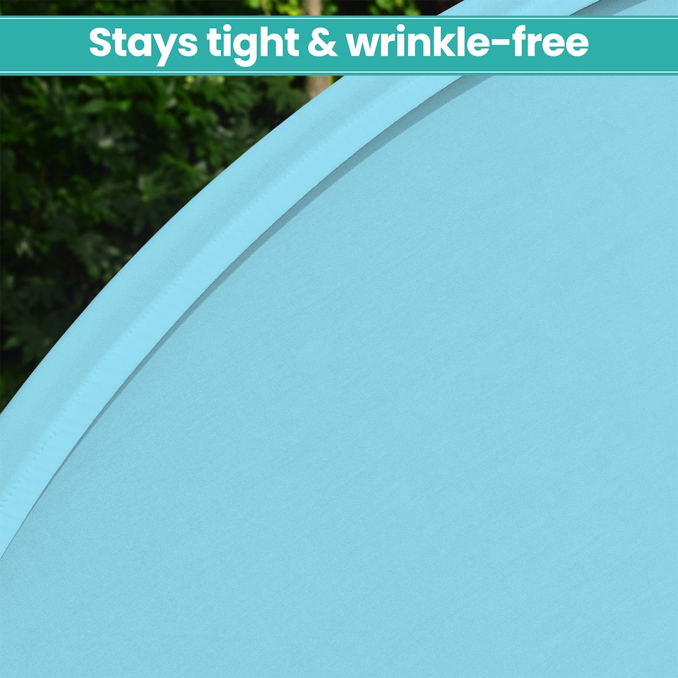 image 1 of 160GSM Baby Blue Round Arch Backdrop Cover - 180cm