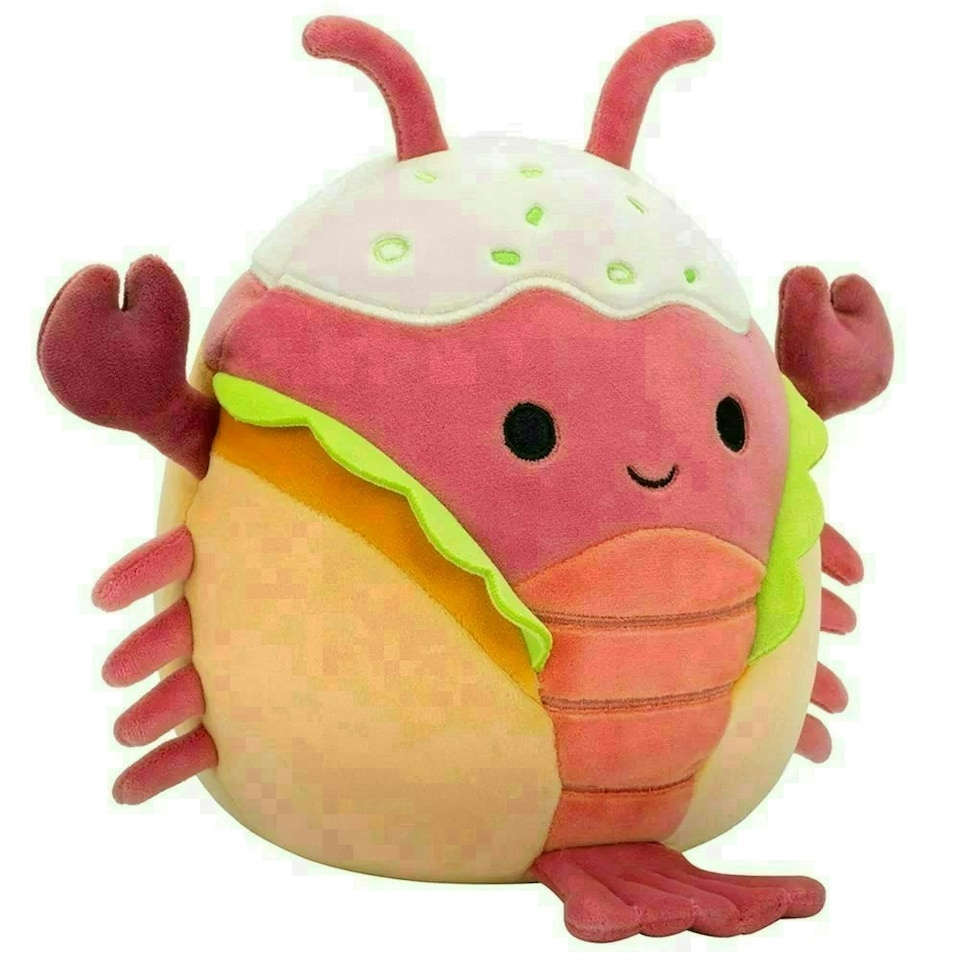 image 1 of Squishmallows Lorono The Lobster Roll 7.5-Inch Soft Toy