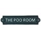 image 1 of The Poo Room Toilet Cast Iron Sign Plaque Wall Door House Cafe Shop Pub Bar