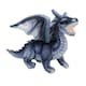 image 4 of Dragon Grey Soft Toy Realistic Looking Dragon Plushe Cuddly Fantasy 25cm Grey