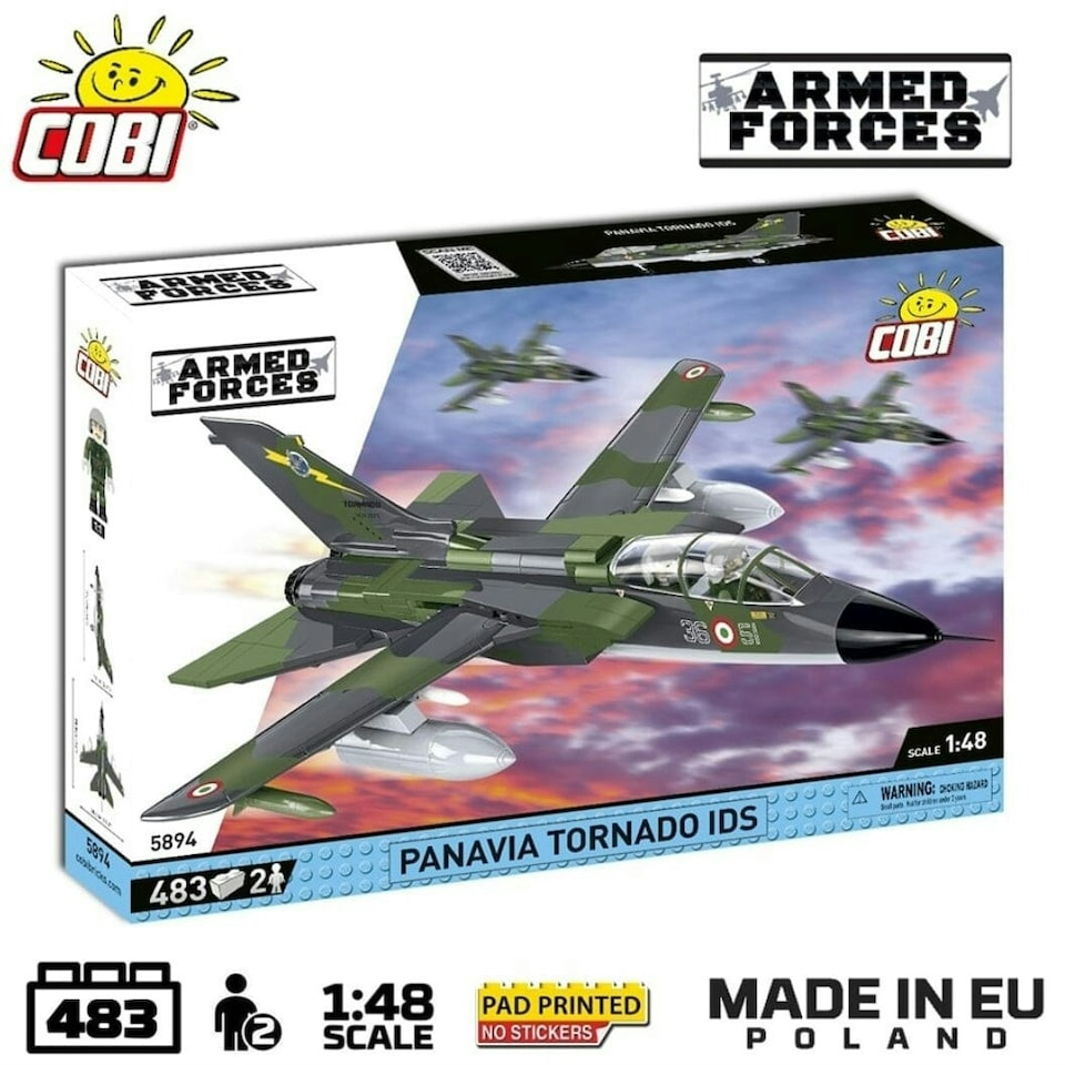 image 1 of Panavia Tornado IDS brick plane model - COBI 5894 - 493 bricks