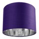 image 1 of Contemporary Purple Cotton 12" Table/Pendant Lamp Shade with Shiny Silver Inner