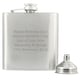image 1 of Personalised Stainless Steel Hip Flask