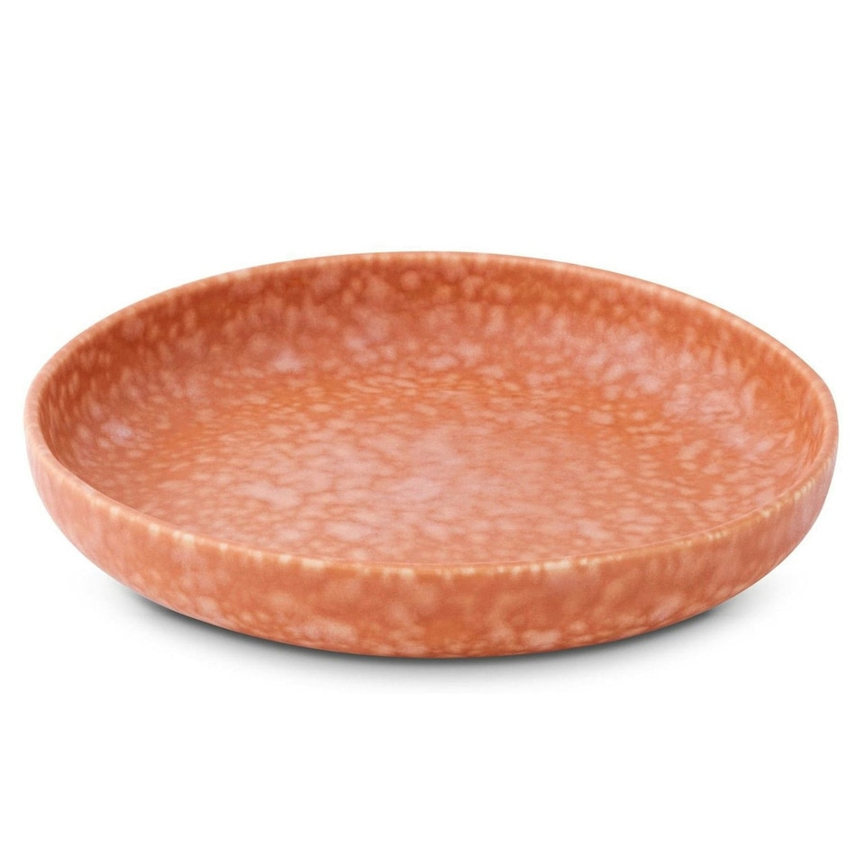 image 1 of Curateology LoHo Set of 4 Stoneware Pasta Bowls 21.5cm - Reactive Glaze Terracotta