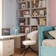 image 6 of Modern Rechargeable Mushroom Table Lamp in Mat Duck Egg with Touch Dimmer Button | Blue | Duck Egg | 1