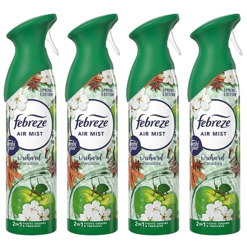 Febreze Orchard Paradise Air Freshener Spray 185ml 4 Pack