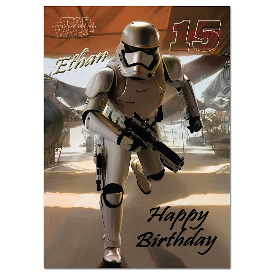 Star Wars Son Stormtrooper Birthday Card - Multicoloured - One Size