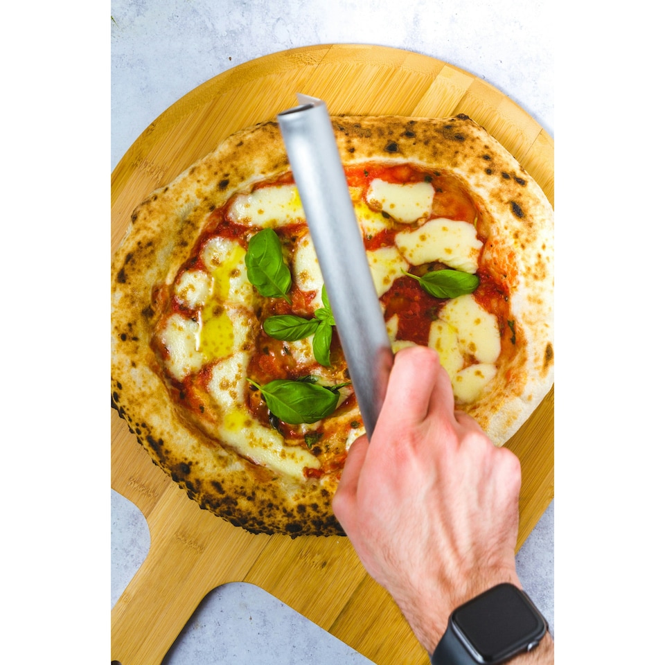 image 1 of KitchenCraft World of Flavours Italian Pizza Serving Set