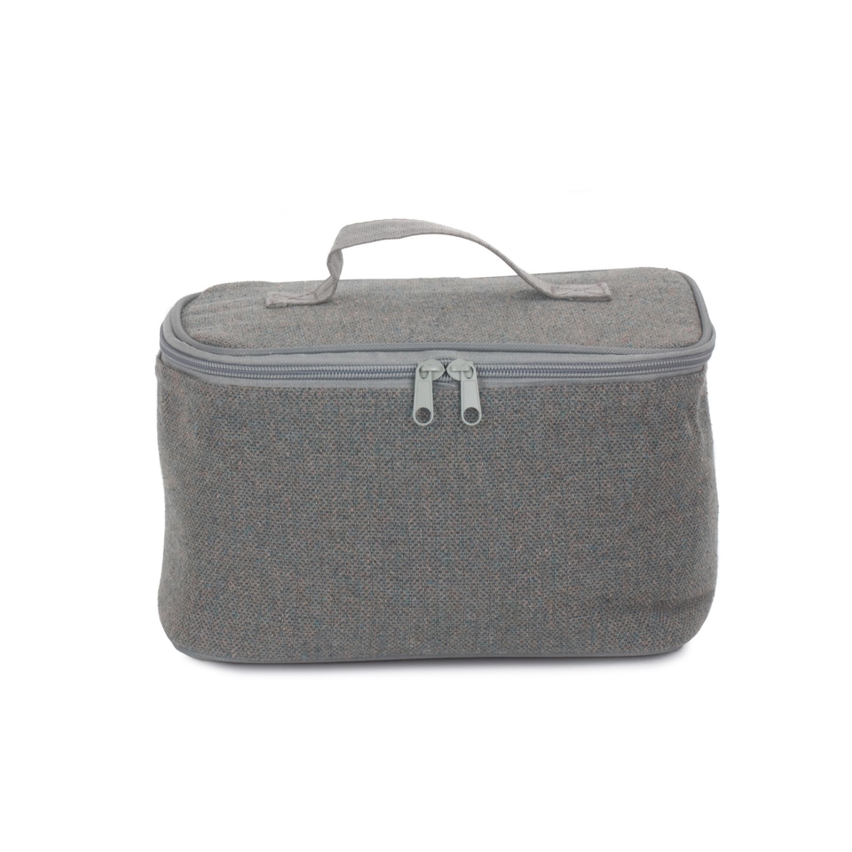 image 1 of Grey Tweed Cooler Picnic Bag