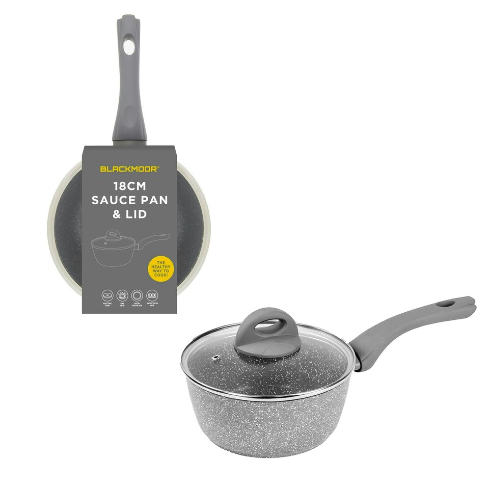 image 1 of Blackmoor 66149 Classic 18cm Saucepan with Tempered Glass Lid