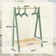 image 5 of AIYAPLAY Kids Clothes Rail with Hangers, Base Shelf for Girls, Boys, Green