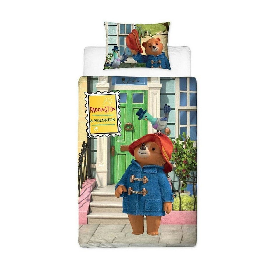 image 1 of Paddington Bear Friends Reversible Duvet Cover Set - Multicoloured - Single | Multi | Single