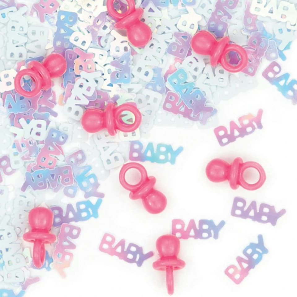 image 1 of Creative Party It´s A Girl Confetti - Pink/White - One Size