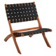 image 2 of Interiors by Premier Emilo Woven Chair, Long Lasting Wood Woven Chair, Easy Cleaning Woven chair