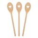 image 1 of Argon Tableware Wooden Heart Cooking Spoons - 30cm - Pack of 3
