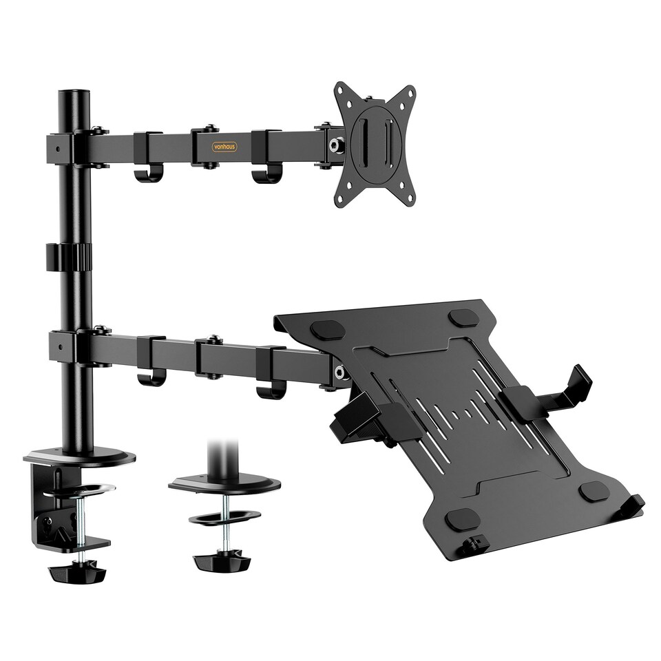 image 1 of VonHaus Monitor Stand with Laptop Tray for 13-32" Screen