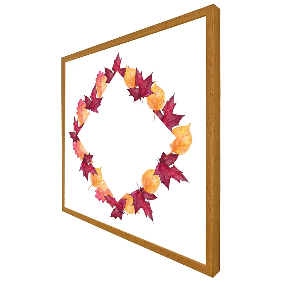 image 1 of Diamond autumn reath (Picture Frame) Grey | L