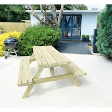 Deluxe Heavy Duty Picnic Table - 1800mm Length - 8 Seater