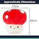 image 6 of Red Mushroom Mochi Soft Toy Cute Plushie Huggable Cuddly Plush 30cm Red