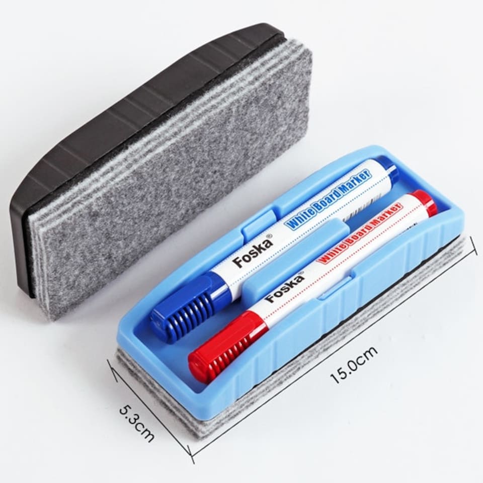 image 1 of EVA Dry Erase Whiteboard Eraser with Pen Holder