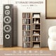 image 3 of HOMCOM Set of 2 CD Storage Units with Adjustable Shelves Natural
