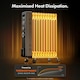 image 8 of VonHaus Oil Filled Radiator 11 Fin Portable Electric Heater