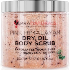 PraNaturals Pink Himalayan Dry Oil Body Scrub 500g